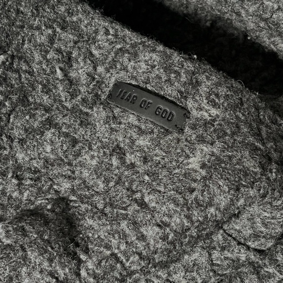 Fear Of God Polar Fleece Hoodie in Paris Sky FG24FW50 gray Fleece Schwarz MEDIUM - Picture 4 of 15